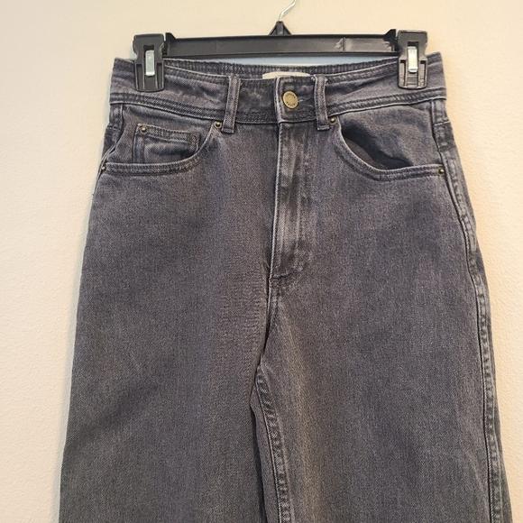 Sezane The Iconic Straight Leg Middle Grey Jeans - Picture 2 of 6